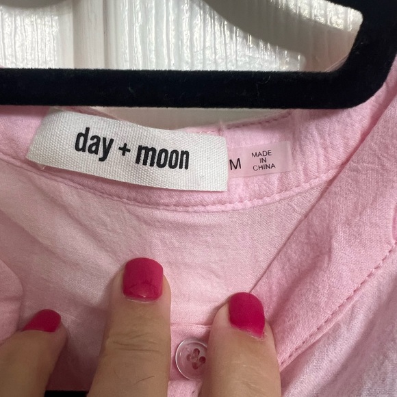 Delicate Pink Ruffle Blouse - Picture 3 of 3